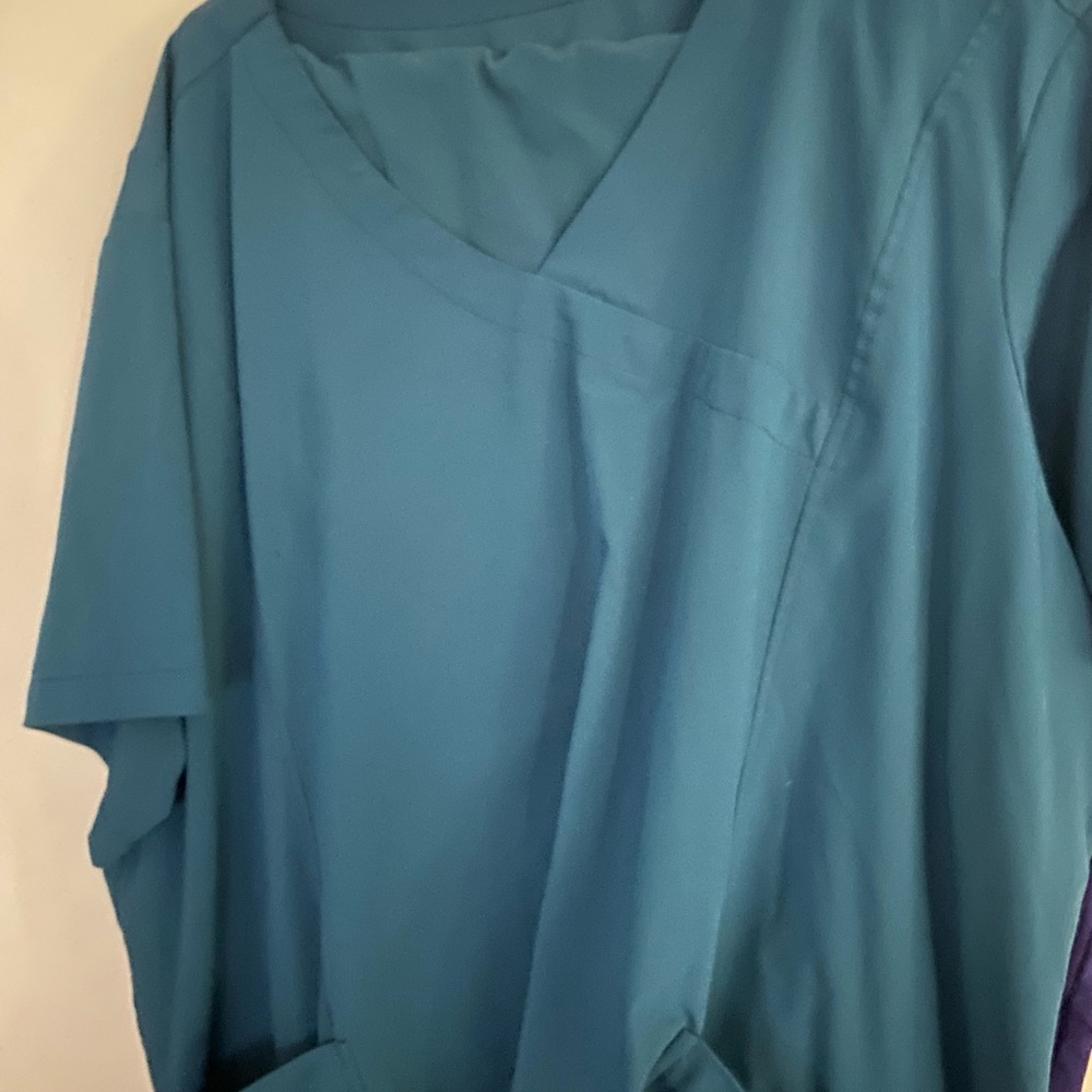 Carribean blue Women's scrub set 5x